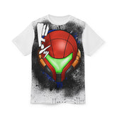 Space Marine Helmet Tee – Futuristic Graphic All‑Over‑Print T‑Shirt